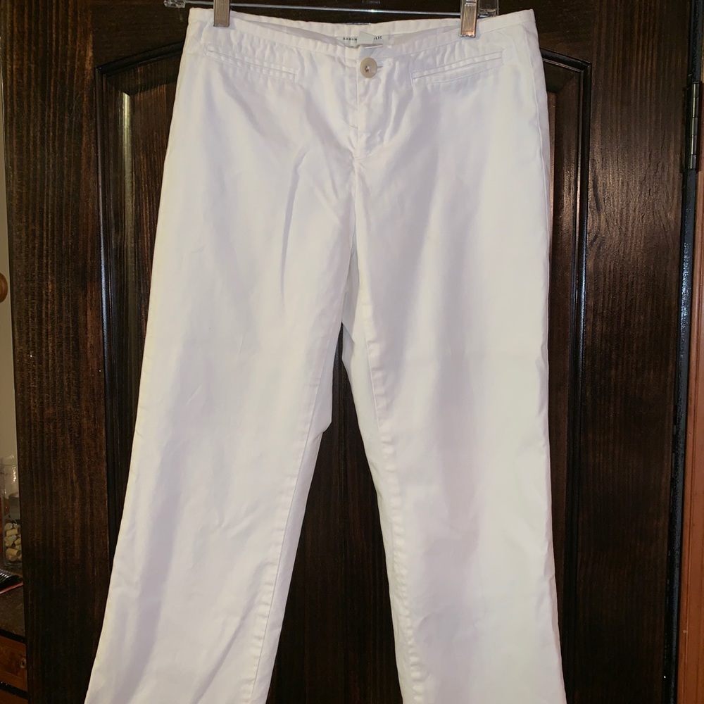 Banana Republic Size 2 Cropped White Pants